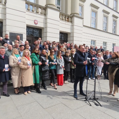 Konferencja prasowa Radosława Witkowskiego